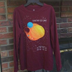 Lands' End Kids "Planetary Chart" T-shirt 14-16